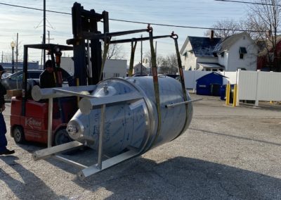 Loading New Steel Storage Brewery Equipment