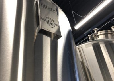 Close up of new Brewery Equipment at Ignite Brewery