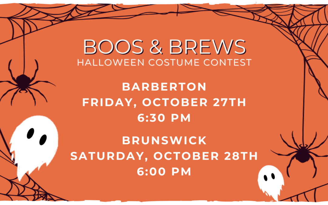It’s time to Get Spooky – Join us at Boos & Brews!